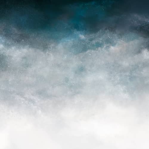 Mural Inkiostro bianco chmury granatowe niebo SIDERAL INKZFCE1601