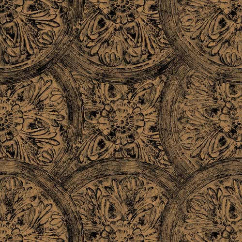 Tapeta Vavex Wall-for klasyka złote koła ornament 1257501
