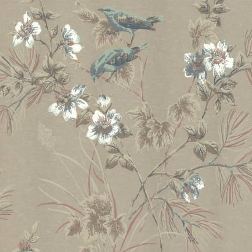 Tapeta 1838 Wallcoverings Liście Ptaki Rosemore 1601-100-04