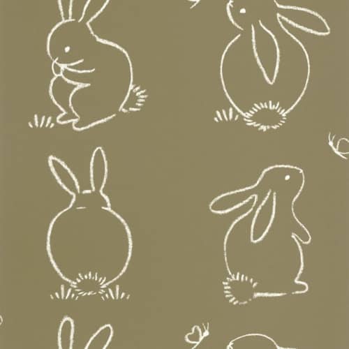 Tapeta dziecięca Casadeco Once Upon A Time Króliczki Kontur Funny Bunny 88387526