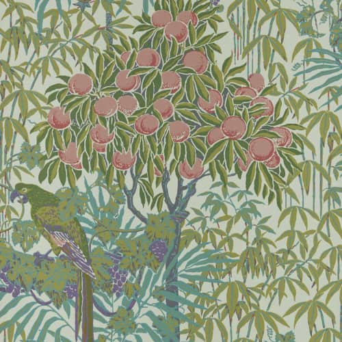 Tapeta 1838 Wallcoverings V&A Macow 2311-167-01 kwiaty papugi