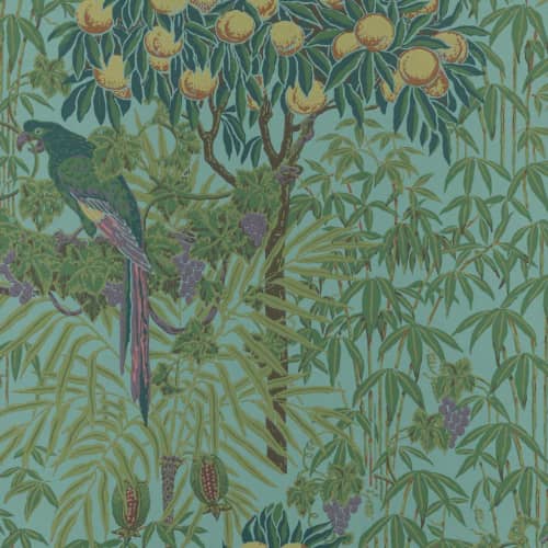 Tapeta 1838 Wallcoverings V&A Macow 2311-167-04 kwiaty papugi