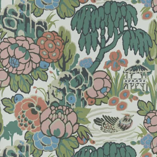 Tapeta 1838 Wallcoverings V&A Mandarin Garden 2311-169-02 kwiaty rośliny