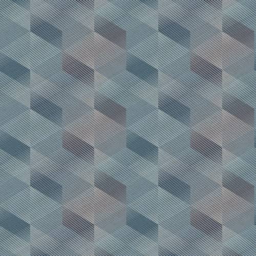 Tapeta winylowa trójwymiarowa geometria niebieska Decoprint Affinity AF24582