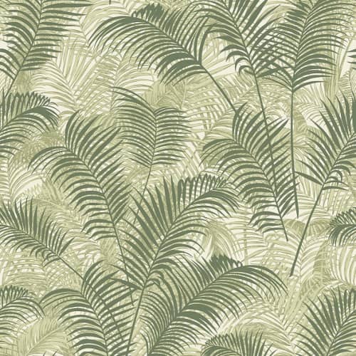 Tapeta winylowa tropikalne liście palmy zieleń Decoprint Blooming BL22763