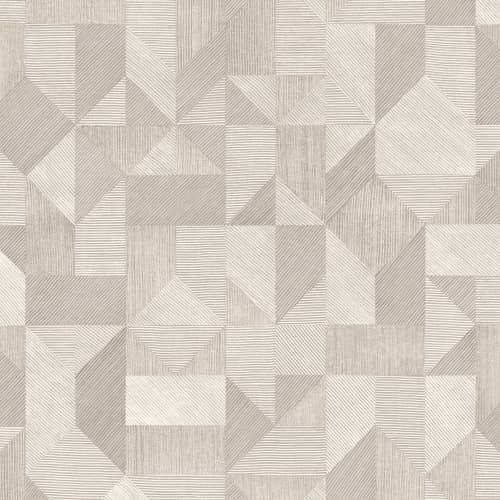 Tapeta winylowa geometryczna układanka kremowa Decoprint Blooming BL22770