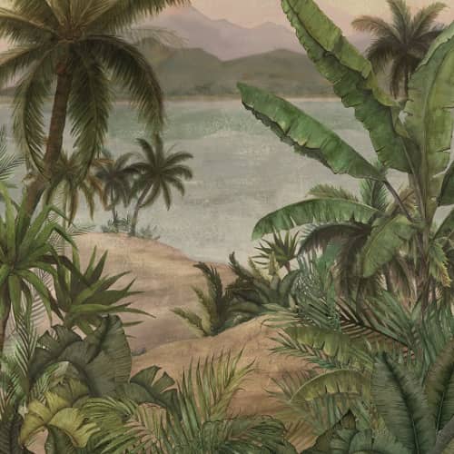 Mural tropikalny las palmy Decoprint Blooming BLD22780