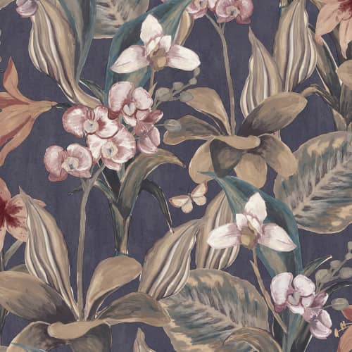 TAPETA MALOWANE KWIATY ORCHIDEE DECOPRINT BREEZE BR24084