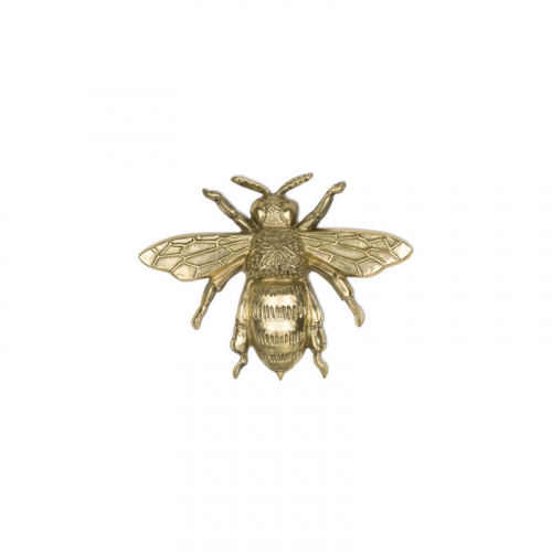 Mosiężny uchwyt do mebli hand made Pap deco Organic owad pszczoła BEE M  mosiądz polerowany