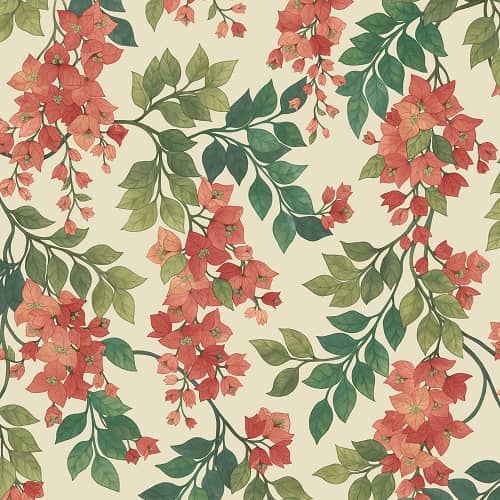 Tapeta kwiaty Bougainvillea Cole&son Seville 117/6016