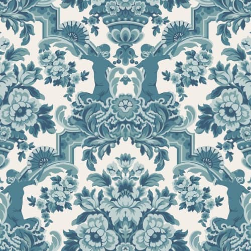 Tapeta damask niebieski Lola Cole&son Seville 117/13042