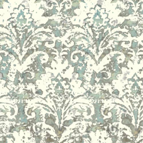 TAPETA damask przecierany batik błękit  York Impressionist CL2595