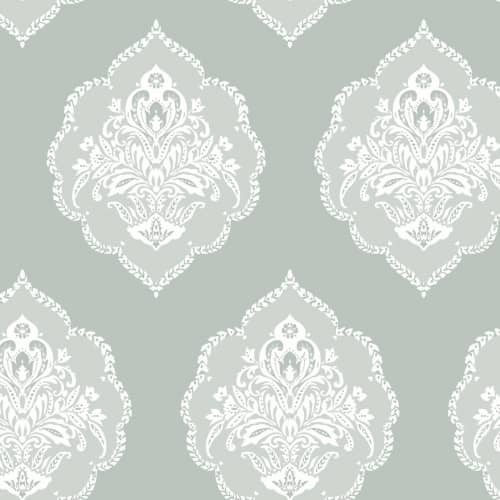 Tapeta ornament damask medaliony York Damask DM4982