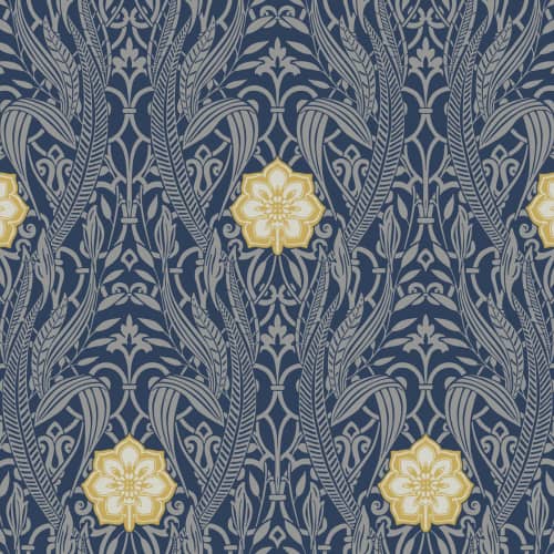 Tapeta ornament damask kwiaty York Damask DM4994