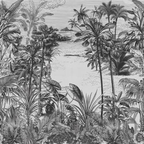 Mural Inkiostro Bianco tropikalny krajobraz INKLMQW1901 jubatus