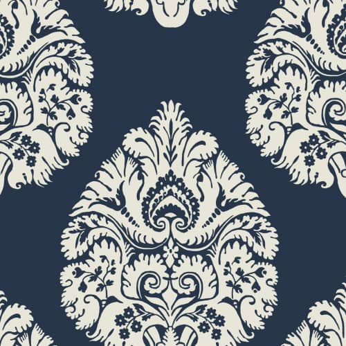 Tapeta klasyka damask granat York Wallcoverings Ronald Redding 24 Karat KT2143