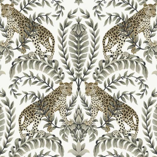 Tapeta Liście Leopardy York Wallcoverings Ronald Redding 24 Karat KT2202