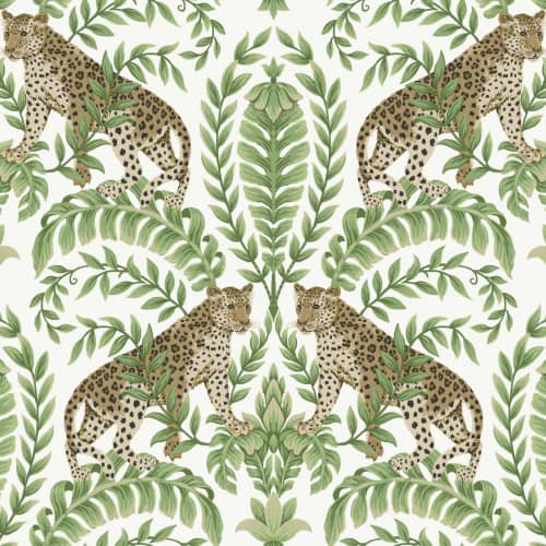 Tapeta Liście Leopardy York Wallcoverings Ronald Redding 24 Karat KT2203