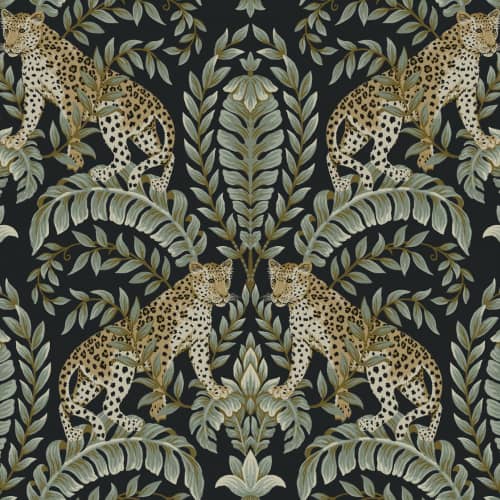 Tapeta Liście Leopardy York Wallcoverings Ronald Redding 24 Karat KT2205