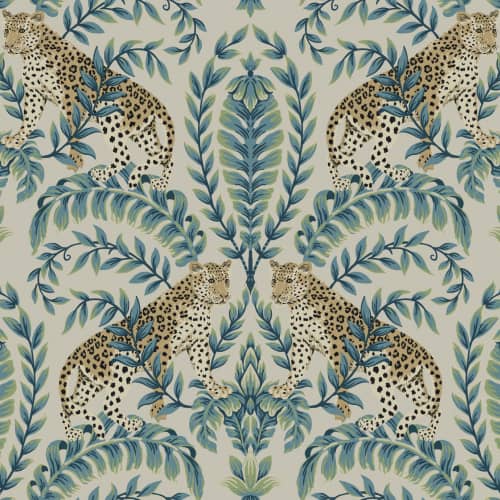 Tapeta Liście Leopardy York Wallcoverings Ronald Redding 24 Karat KT2206