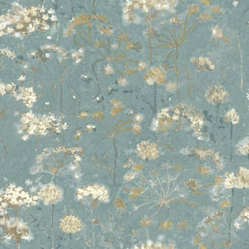 Tapeta York Candice Olson Botanical Dreams NA0542 kwiaty niebieski