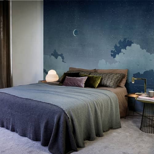 WALL&DECO CONTEMPORARY WALLPAPER 2016 Notturno-blu WDNB1601