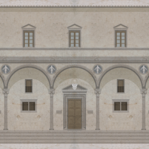 Mural Skinwall Architektura Ospedale Degli Innocenti Palace 724