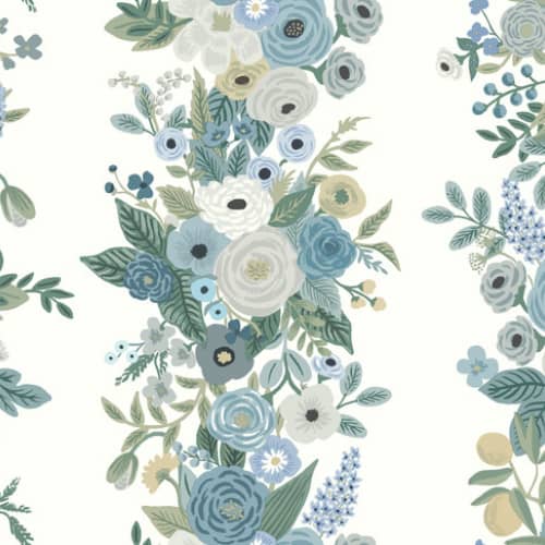 Tapeta York RIFLE PAPER CO. Sedond Edition Garden Party Trellis kwiaty RP7314 błękit