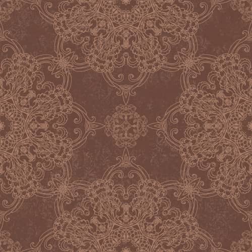 Tapeta Prestige Shiraz damask metalizowany bordo SR28504