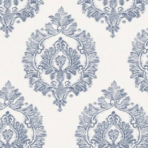 Tapeta Wallquest Barclay Butera WBP10502 damask niebieski