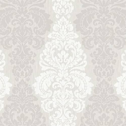 Tapeta Carl Robinson Reflect NO.5 CB53300 damask biały srebrny prążki