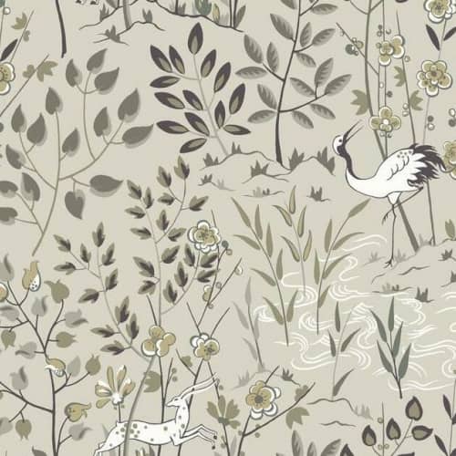 Tapeta ROŚLINNOŚĆ Z ASPEN, ZWIERZĘTA York Wallcoverings Ronald Redding Traveler HO2127