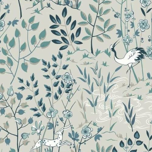 Tapeta ROŚLINNOŚĆ Z ASPEN, ZWIERZĘTA York Wallcoverings Ronald Redding Traveler HO2129