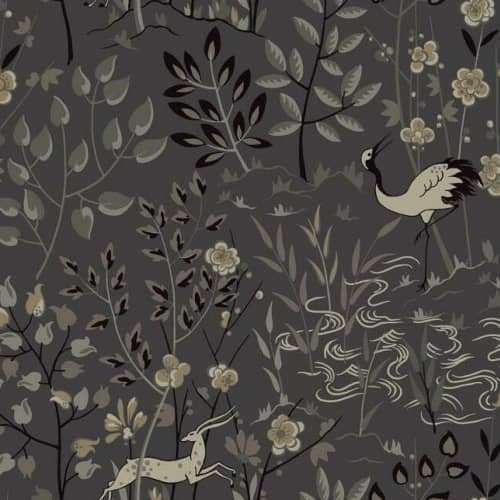 Tapeta ROŚLINNOŚĆ Z ASPEN, ZWIERZĘTA York Wallcoverings Ronald Redding Traveler LL4785