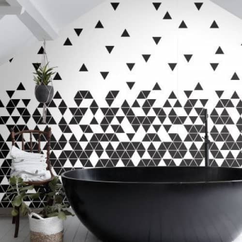 Mural ESTA HOME Black&White 158906 / czarno biała geometria