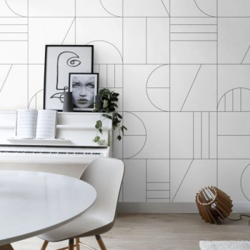 Mural ESTA HOME Black&White 158938 / geometryczne formy