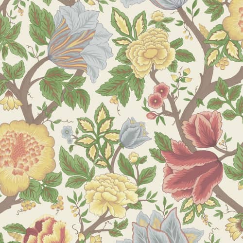 Tapeta Cole&Son Pearwood Midsummer Bloom 116/4013 kwiaty czerwony