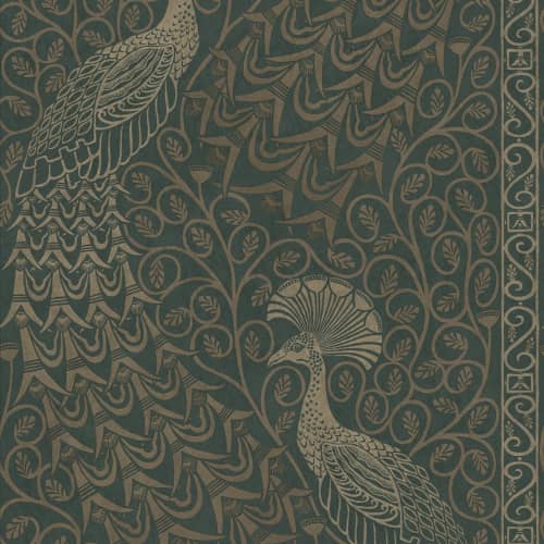 Tapeta Cole&Son Pearwood Pavo Parade116/8031 pawie zielony