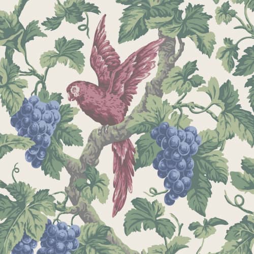 Tapeta Cole&Son Pearwood Woodvale Orchard 116/5018 papugi różowy