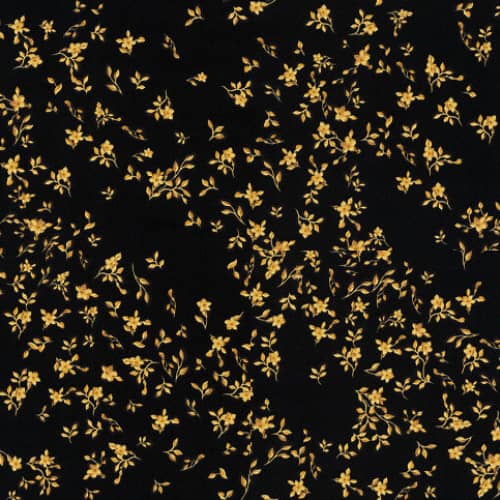 Tapeta 93585-4 Versace IV kwiaty czarny żółty
