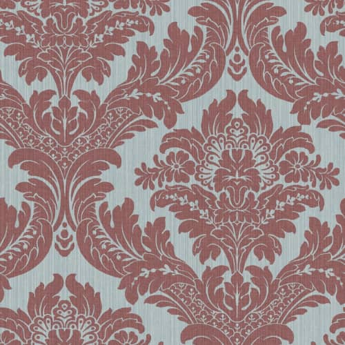 Tapeta WQ Charleston CN32601 damask niebieski brązowy